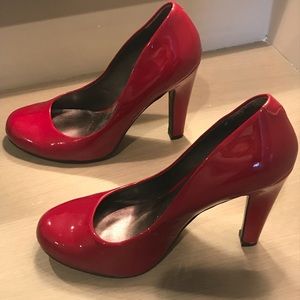 Red Patent Leather pumps